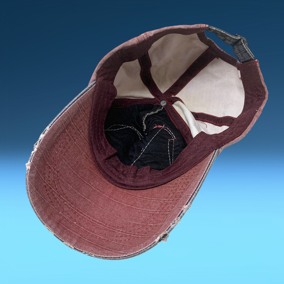 Motors Racing Team Distressed Baseball Cap Ripstop Canvas Strapback Dad Hat - Picture 5 of 5